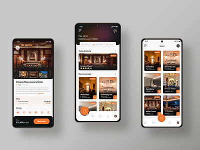 Hotel Booking App 2 display 3d animation branding creative creative design design graphic design illustration logo motion graphics popular shot ui vector