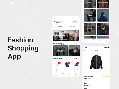 Fashion Ecommerce App 2 display 3d animation branding creative creative design design graphic design illustration logo motion graphics popular shot ui vector