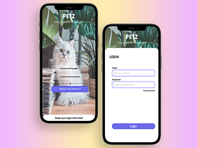 Petz - Solution for your adorable pets mobi mobile apps ui uidesign ux