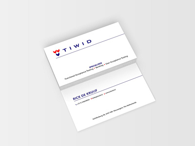 Business Card for Tiwid branding business card business card design business cards design minimal business card