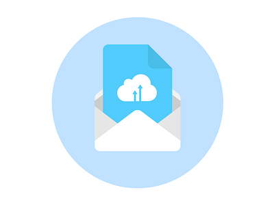Cloud Email Service Icon