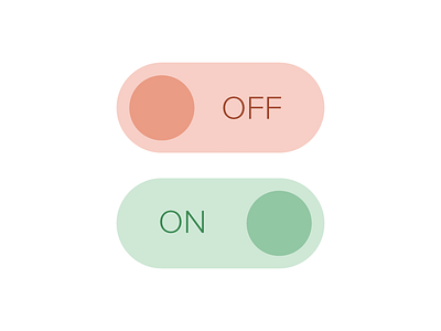 Simple Flat Toggle Switches