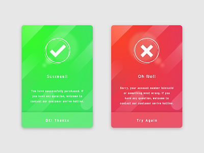 Daily Ui Challenge 0011 - Flash Message ( Success and wrong ) dailyui design figma ui uidesign