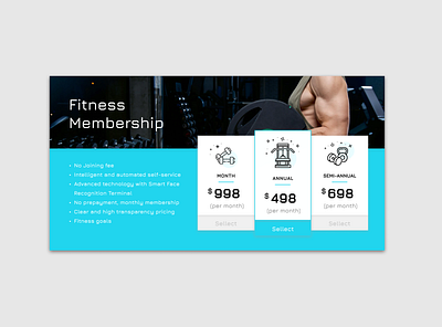 Daily Ui Challenge 030 - Pricing concept dailyui design figma fitness pricing ui uidesign web