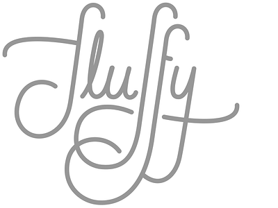 fluffy custom lettering custom typography flourishes sketch sketchapp vector