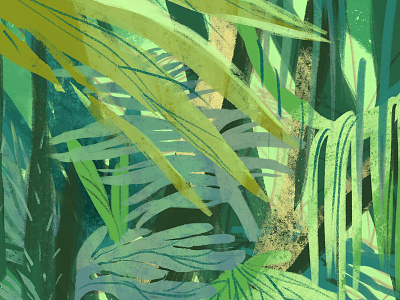Color study color study illustration jungle landscape lighting study painting