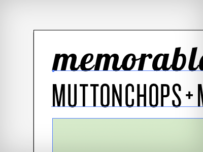 Muttonchops muttonchops type typography