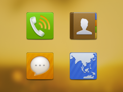 Icons 1 browser contact message phone
