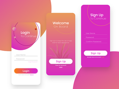 Login UI design