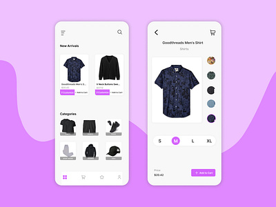 Fashion square app ui design fashion mobile ui