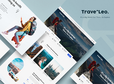 Travel Website Design design explore landing landingpage travel ui uidesign uiux website