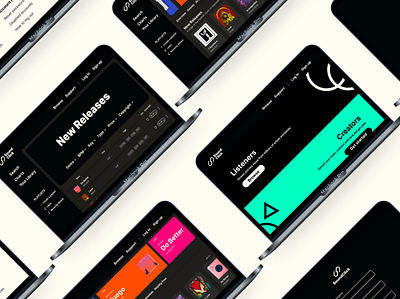 Soundclick Device Mockups UX/UI case study desktop music platform music site streaming platform ui uidesign ux uxdesign