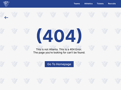 Error 404 Page 404 404 error dailyui desktop error error page georgia state gsu sports ui uidesign website