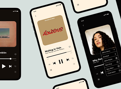 Music App Mobile UI dailyui mobile music music app music player player streaming app ui uidesign