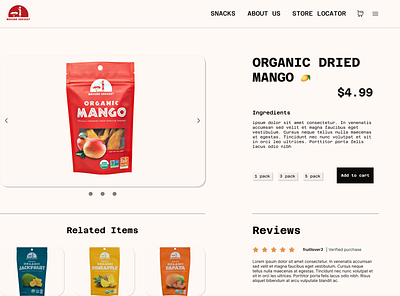 E-Commerce Shop dailyui desktop e commerce ecommerce food mango ui uidesign website design