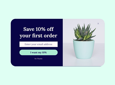 Pop-Up / Overlay - Desktop coupon dailyui design desktop discount overlay popup save ui uidesign