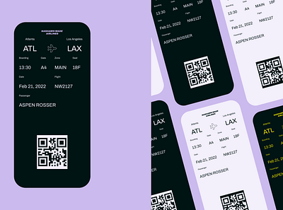 Boarding Pass - Airline Ticket airline airplane boarding boarding pass dailyui mobile plane ticket ticket ui uidesign