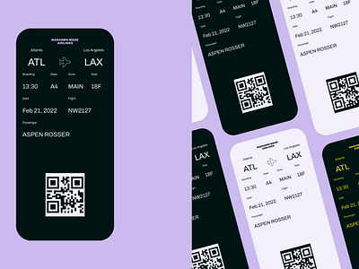 Boarding Pass - Airline Ticket