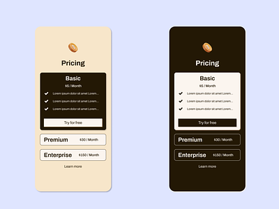 Pricing - Mobile choose dailyui mobile our plans plan pricing plans pricing subscription ui uidesign