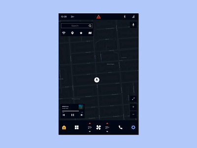 Car Interface auto automobile car daily ui dailyui ev interface map navigation software ui uidesign vehicle