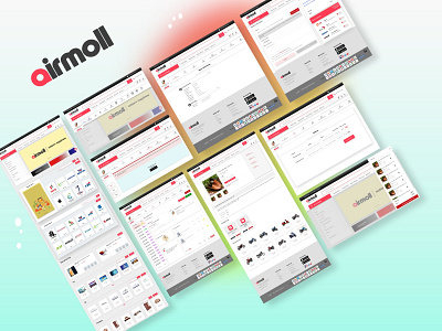 Ecommerce website page UI app design illustration logo typography ui ux web website