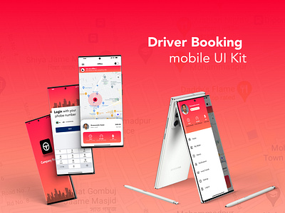 Driver Booking Mobile UI kit