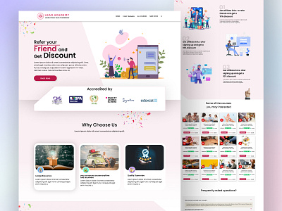 Affiliate program landing page design