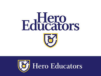 Part 3, Hero Educators apple gold logo male teacher typography