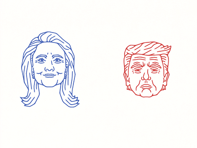 These people clinton donald hillary illustration political president trump
