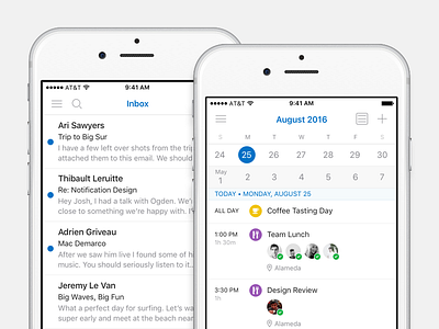 Outlook for iOS guideline kit mobile native outlook ui