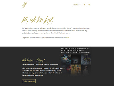 Website Concept design minimal personal portfolio script web webdesign website