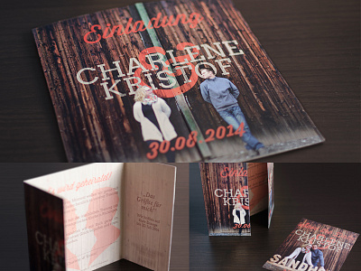 Rustic Wedding Invitation autumn fall farm invitation rustic typography wedding wood