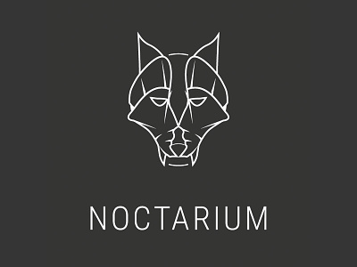 Noctarium dark event faces logo minimal music wolf