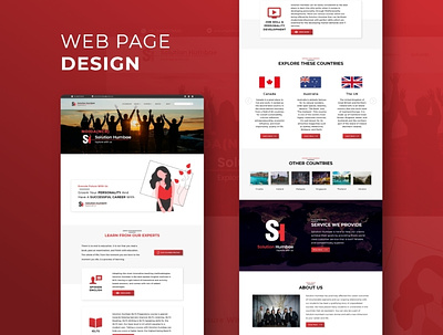 Web Page Design branding design graphic design homehomepage design homepage design illustration landing landing page logo photoshop typography ui ux vector web design
