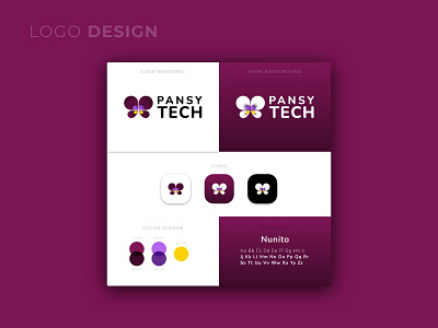 Pansy TECH - Logo Design branding design graphic design homepage design illustration logo ui vector