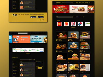 Burger Man- Website UI/UX Design burger burger webpage burger website burgerman design food web site product design ui uidesign webpage ui website ui