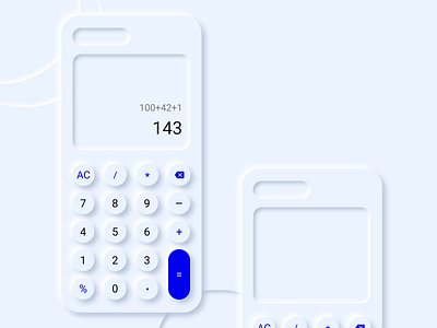 Calculator - Neumorphic Design