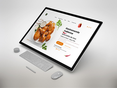 Goa Restaurant (France) Landing page Redesign