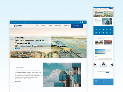 Blue Rays Construction Company Website Homepage