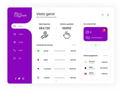 Dashboard NUbank