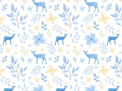 Blue nature pattern.