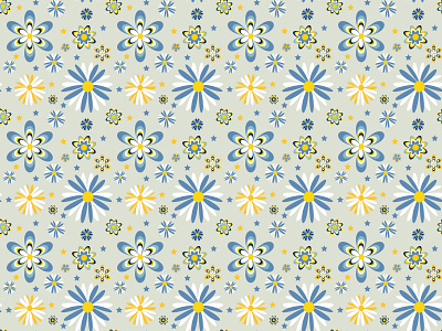 Floral seamless pattern for textile