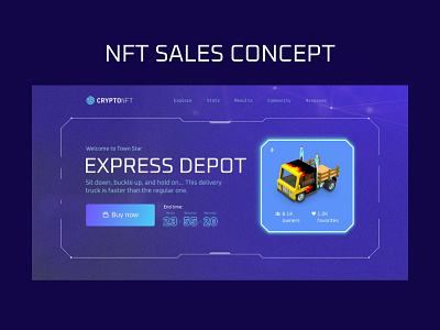 Sale of NFT website Design