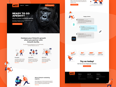 Growth Gorilla Website design digital finance fintech growth gorilla interface marketing ui ux web website