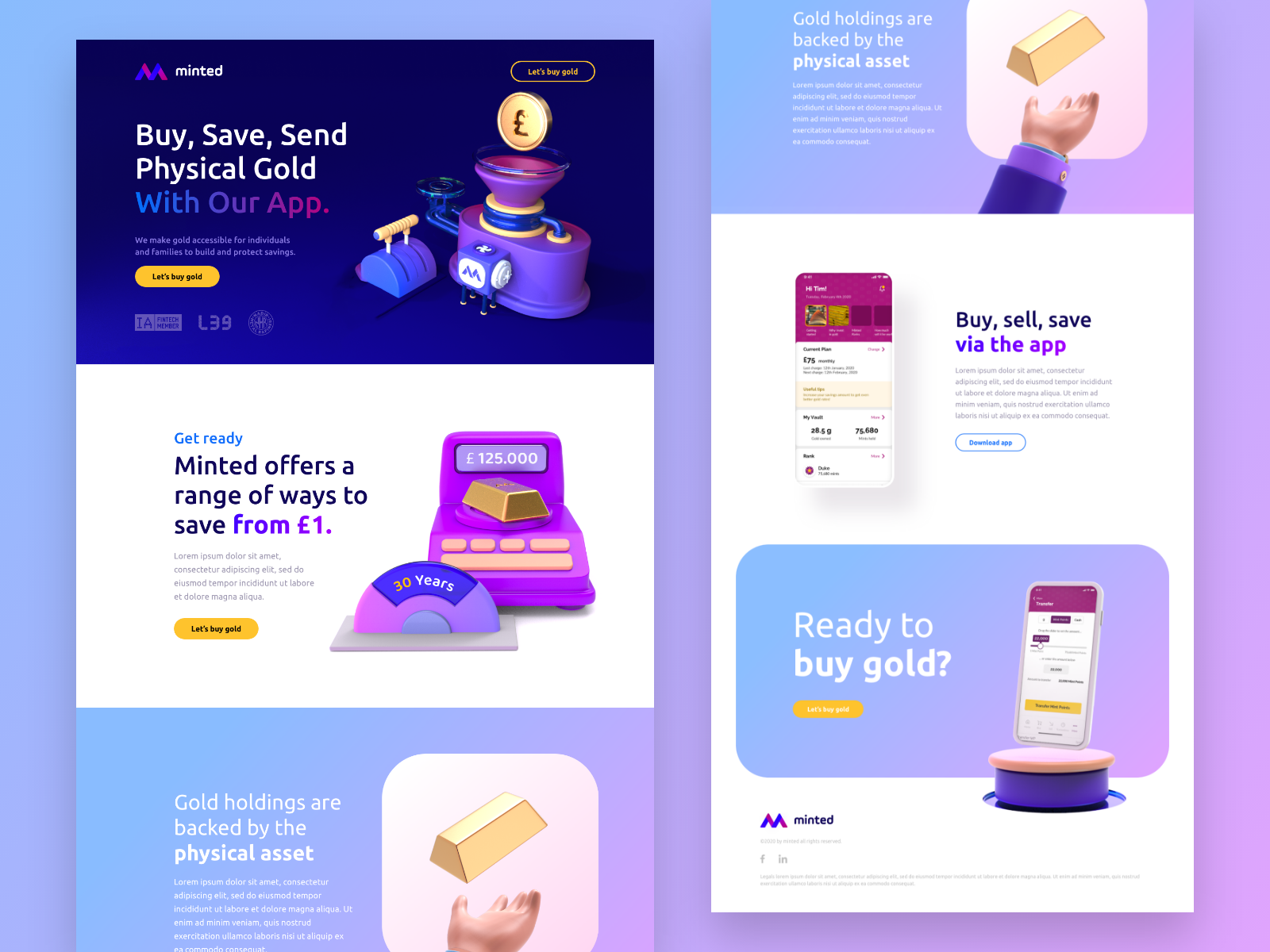 Minted site by GrowthGorilla on Dribbble