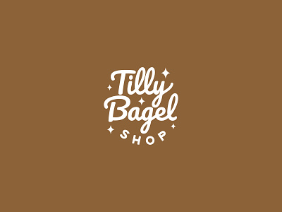 Tilly Bagel Shop abstract logo bagel shop branding emblem food logo minimal minimalist logo modern logo