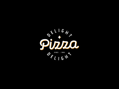 Pizza Delight abstract logo branding food icon logo minimal minimalist logo modern logo pizza restaurant