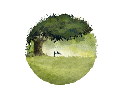 Oak tree - illustration