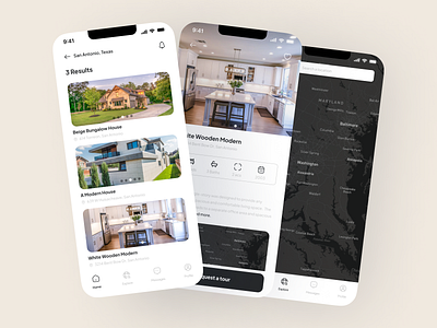 Real Estate App app branding design graphic design illustration logo typography ui ux vector