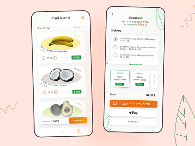 Fruit Store App UI Concept